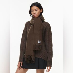 Aritzia Sunday Best‎ Brown Coco Scarf